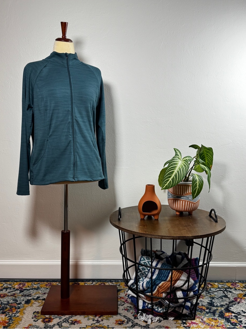32 Degrees Women's Full-Zip Jacket in Teal Blue
